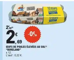 E.Leclerc Express BURELAND Œufs de poules élevées au sol offre