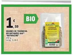 E.Leclerc Express NATURALINE Graines de tournesol décortiquées bio offre