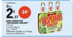E.Leclerc Express DESPERADOS SUNLIGHT Bière aromatisée offre