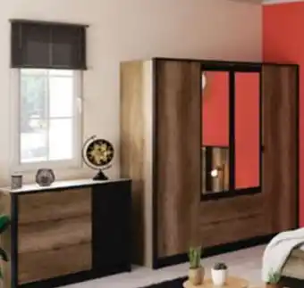 Conforama Armoire 4 portes Toronto offre