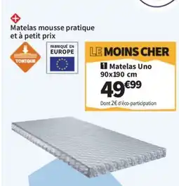 Conforama Matelas Uno offre