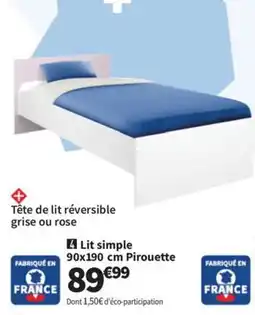 Conforama Lit simple Pirouette offre