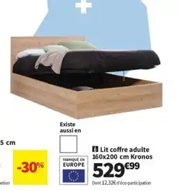 Conforama Lit coffre adulte Kronos offre