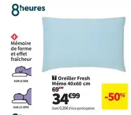 Conforama Oreiller Fresh Mémo offre