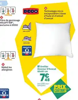 Conforama DODO Oreiller Douceur D'Avocat offre