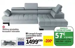 Conforama Canapé d'angle de relaxation électrique Louis offre