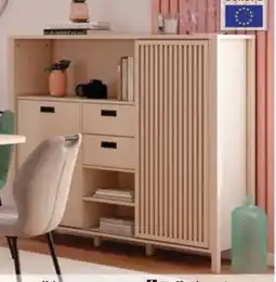 Conforama Buffet haut 2 portes 2 tiroirs Sakura offre