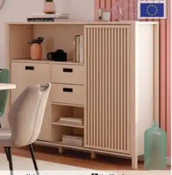 Conforama Buffet haut 2 portes 2 tiroirs Sakura offre