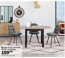 Conforama Table ronde extensible offre
