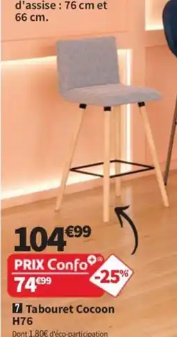 Conforama Tabouret Cocoon offre