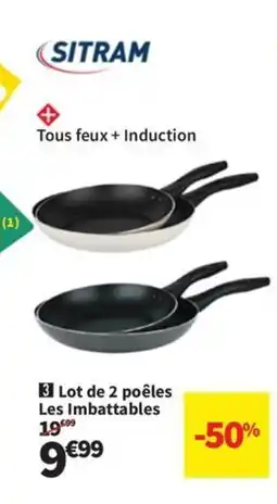 Conforama Lot de 2 poêles Les Imbattables offre