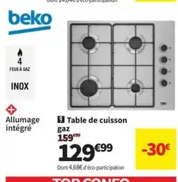 Conforama BEKO Table de cuisson offre