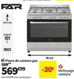 Conforama FAR Piano de cuisson gaz offre