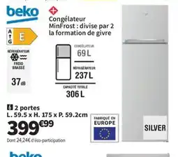 Conforama BEKO 2 portes offre