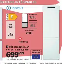 Conforama INDESIT Réf combiné offre