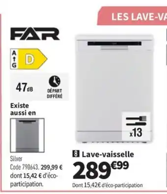Conforama FAR Lave-vaisselle offre
