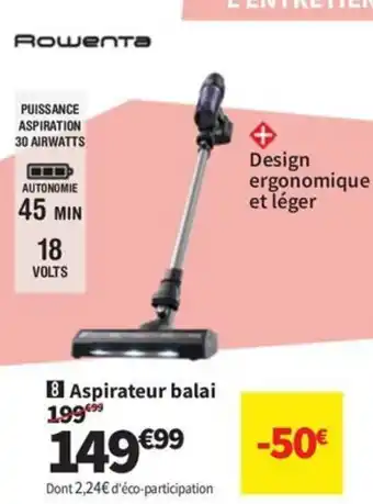 Conforama ROWENTA Aspirateur balai offre
