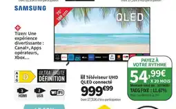 Conforama SAMSUNG Téléviseur UHD QLED connecté offre