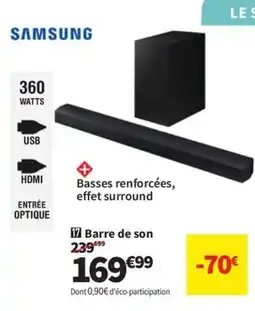 Conforama SAMSUNG Barre de son offre