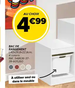 Gifi Bac de rangement offre