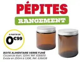 Gifi Boite alimentaire verre fumé offre