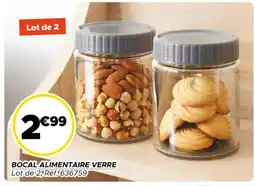 Gifi Bocal alimentaire verre offre
