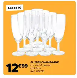 Gifi Flûtes champagne offre