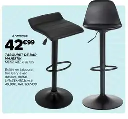 Gifi Tabouret de bar majestik offre