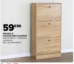 Gifi Meuble à chaussures palerme offre
