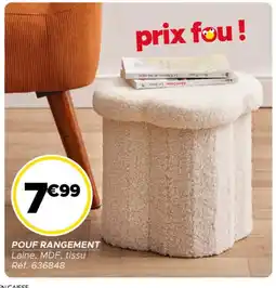Gifi Pouf rangement offre