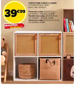Gifi Structure cubox 4 cases offre
