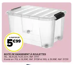 Gifi Boite de rangement à roulettes offre