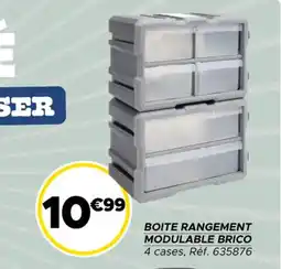Gifi Boite rangement modulable brico offre