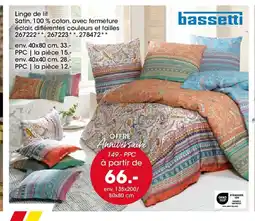 Möbel Martin Linge de lit Satin, 100% coton, avec fermeture offre