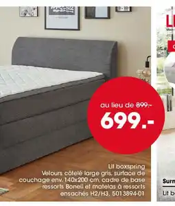 Möbel Martin Lit boxspring offre