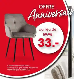Möbel Martin Chaise avec accoudoirs offre