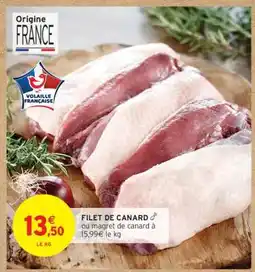Intermarché FILET DE CANARD offre