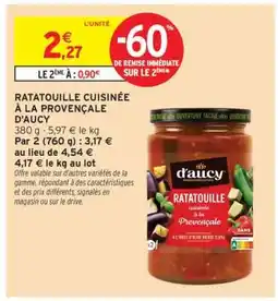 Intermarché Ratatouille cuisinée à la Provençale d'Aucy offre