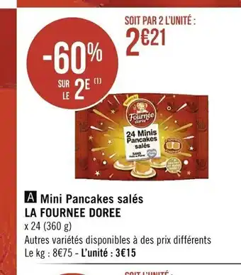 Mini Pancakes Salés La Fournee Doree
