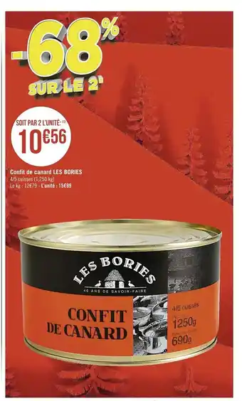 Casino Supermarchés Confit De Canard Les Bories offre