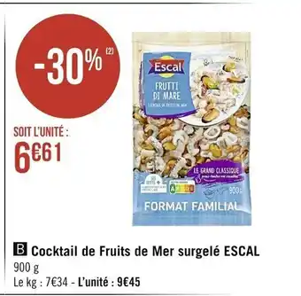 Cocktail De Fruits De Mer Surgelé ESCAL