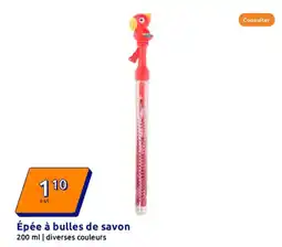 Action Épée à bulles de savon offre