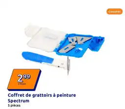 Action SPECTRUM Coffret de grattoirs à peinture offre