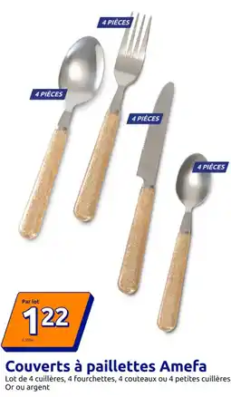 Action Couverts à paillettes Amefa offre