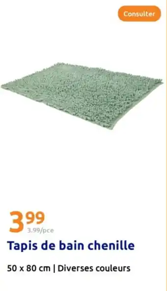 Action Tapis de bain chenille offre