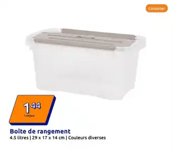 Action Boîte de rangement offre
