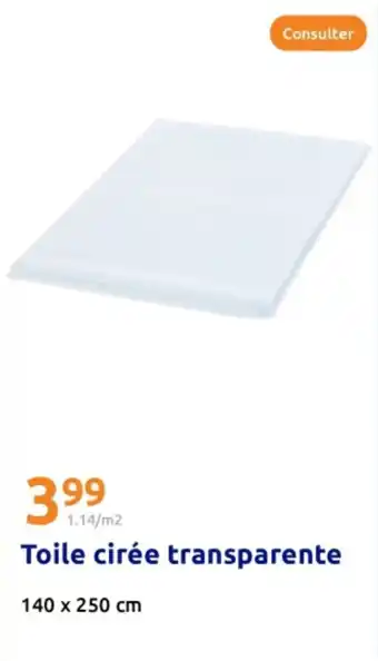 Action Toile cirée transparente offre