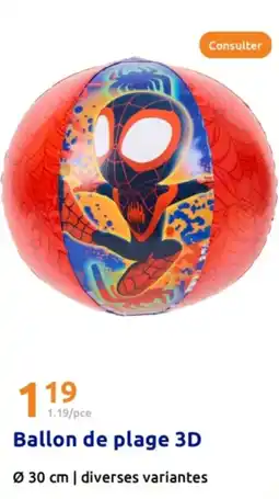 Action Ballon de plage 3D offre