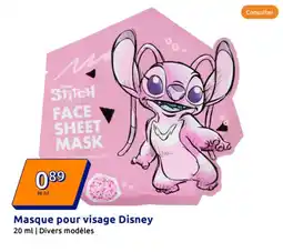 Action Masque pour visage Disney offre