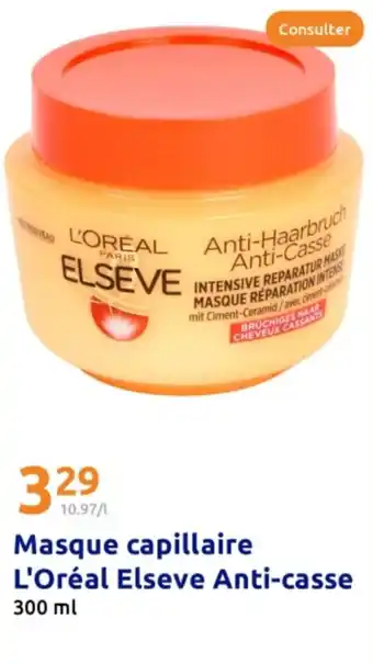 Action Masque capillaire L'Oréal Elseve Anti-casse offre